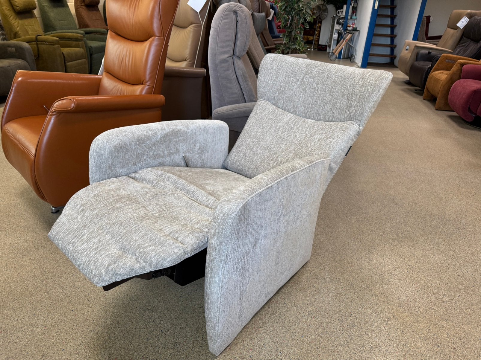 Prominent relax fauteuil relaxstoel gratis bezorging, Minder dan 75 cm, Ophalen of Verzenden, Zo goed als nieuw, Stof