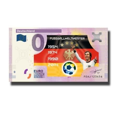 0 Euro Souvenir Biljet Duitsland Voetbal, Postzegels en Munten, Bankbiljetten | Europa | Eurobiljetten, Ophalen of Verzenden, Duitsland