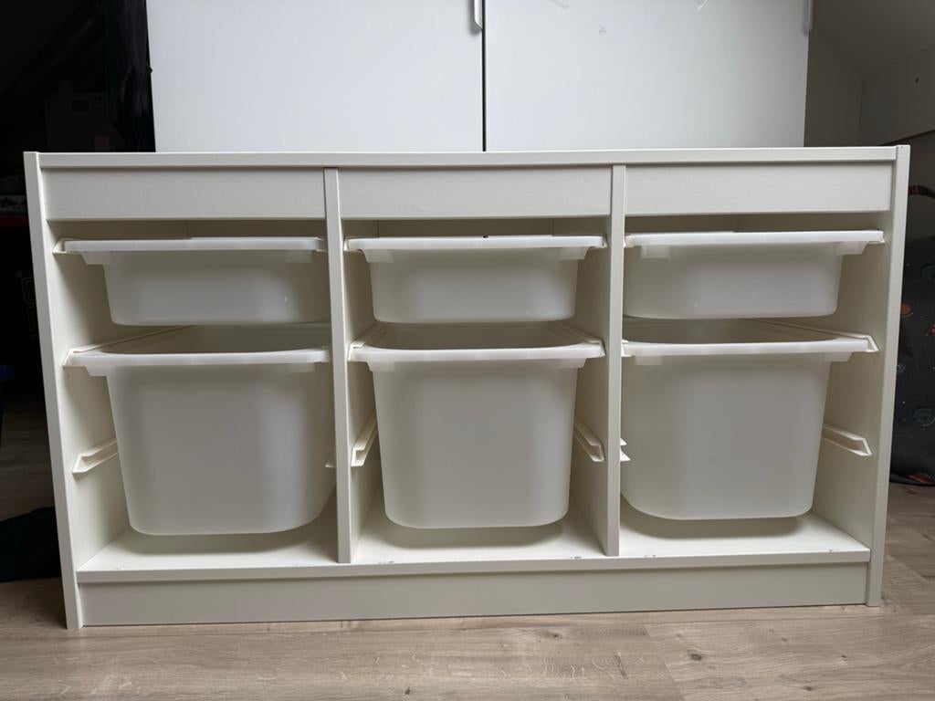IKEA Trofast opbergkast met bakken, Ophalen of Verzenden, Zo goed als nieuw, Minder dan 150 cm, Minder dan 100 cm