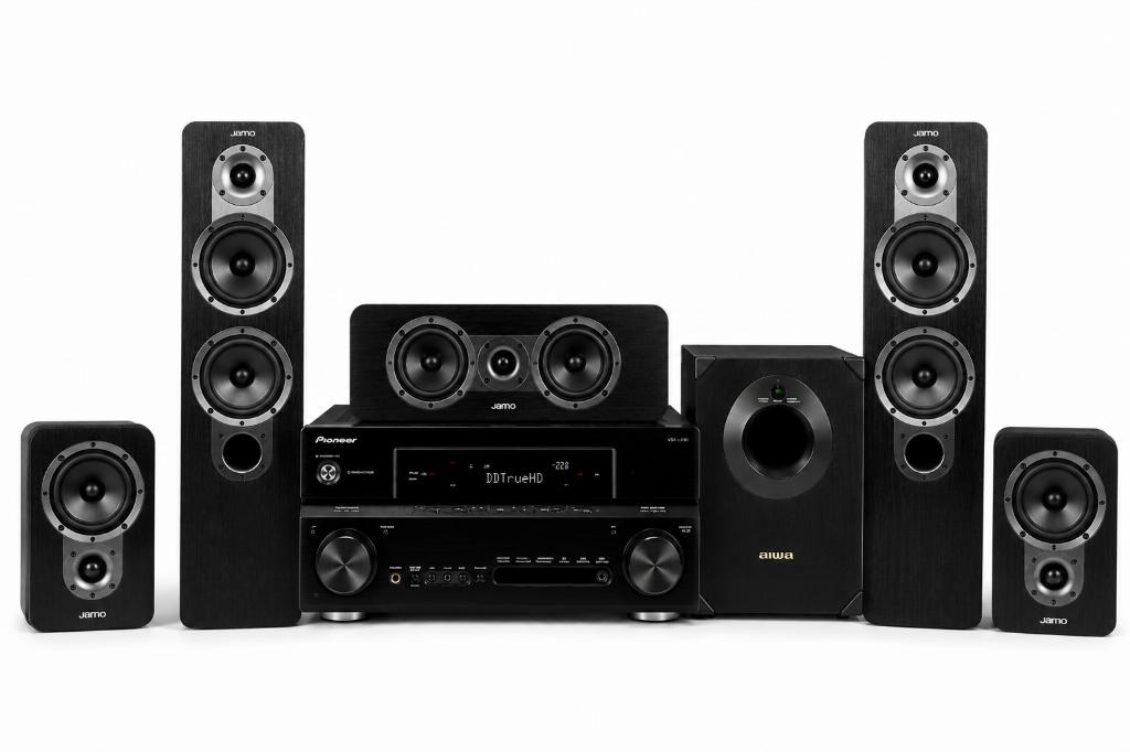 Pioneer VSX-LX50 - Jamo S426 5.1 - AIWA TS-W45 Surround set, Gebruikt, Ophalen of Verzenden, Pioneer, 120 watt of meer