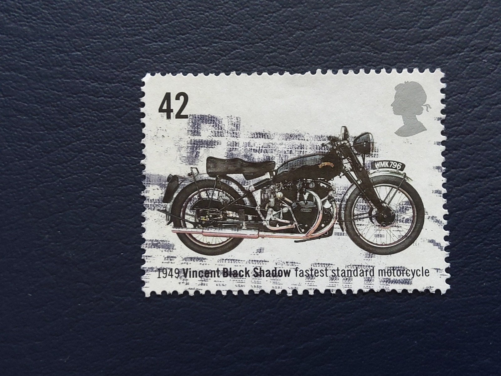 VK Postzegel 1949 Vincent Black Shadow Motorfiets, Ophalen of Verzenden