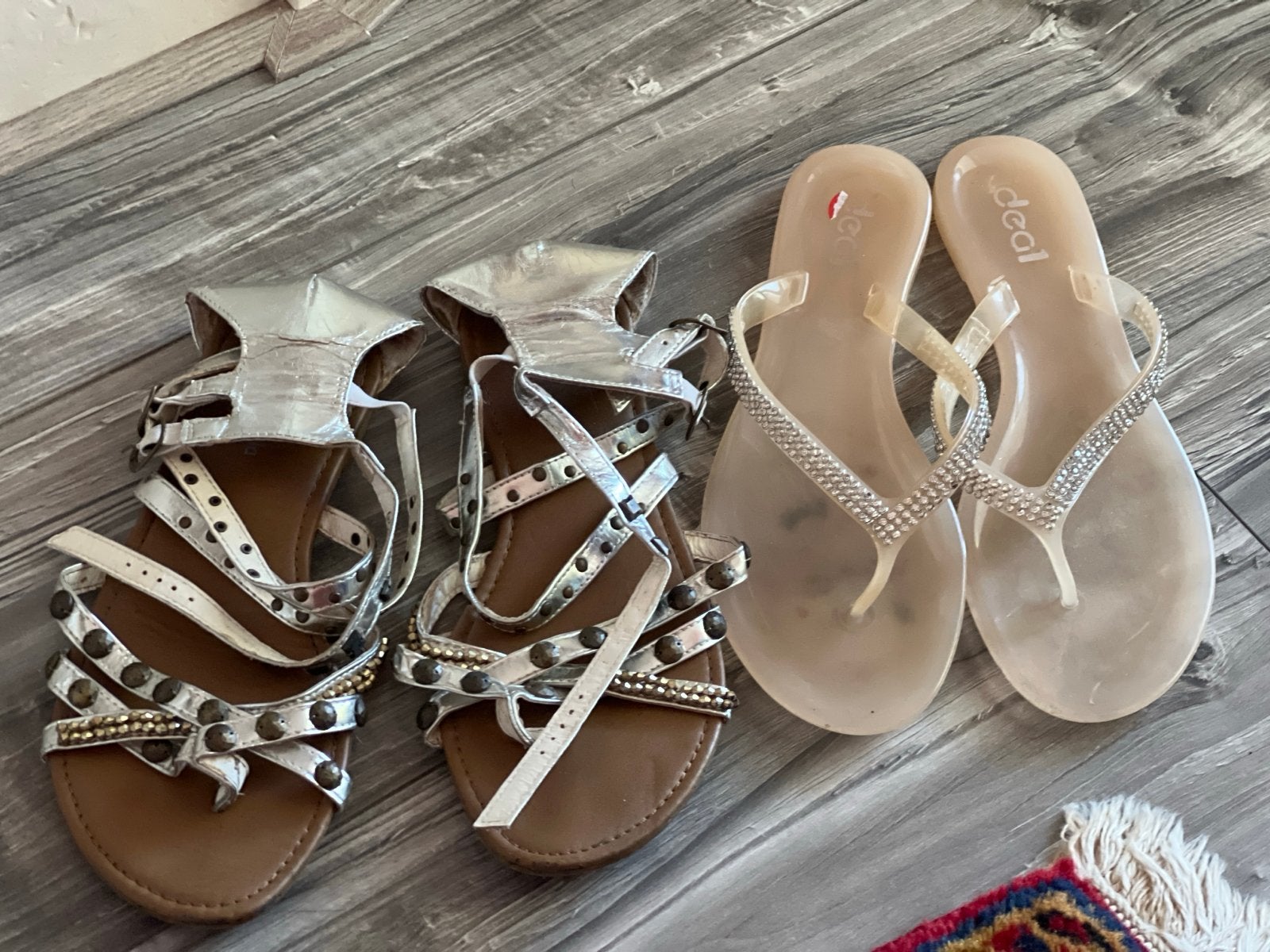 Sandalen en slippers maat 38, Ophalen, Gedragen, Overige kleuren, Sandalen of Muiltjes