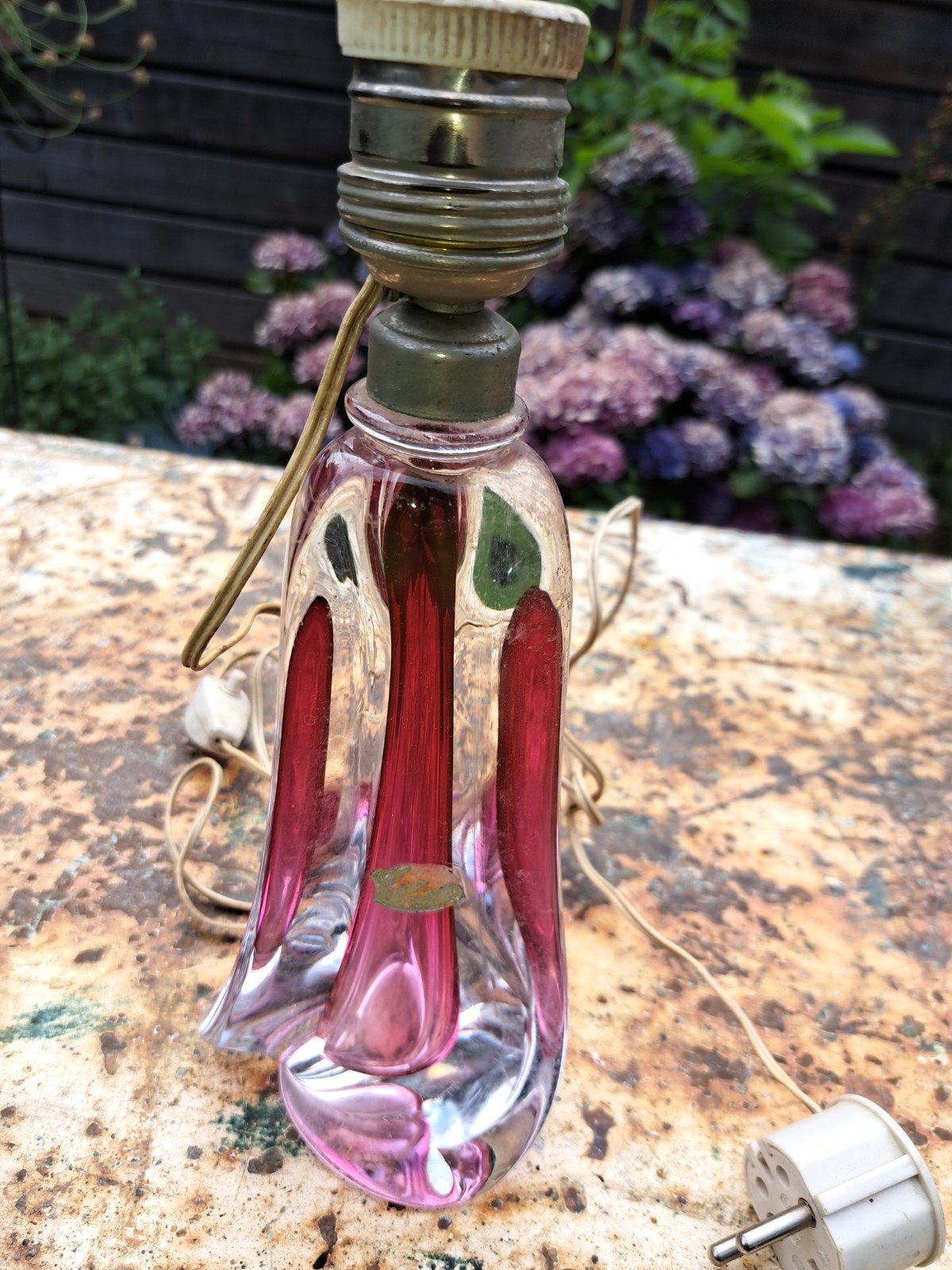 Val st lambert lamp, Antiek en Kunst, Ophalen of Verzenden