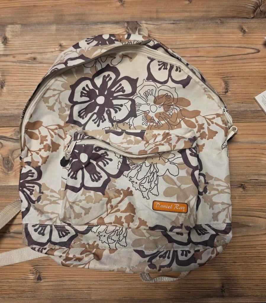 Daniel Ray Rugzak met Bloemenprint, Overige merken, Gebruikt, 25 tot 40 cm, Ophalen of Verzenden