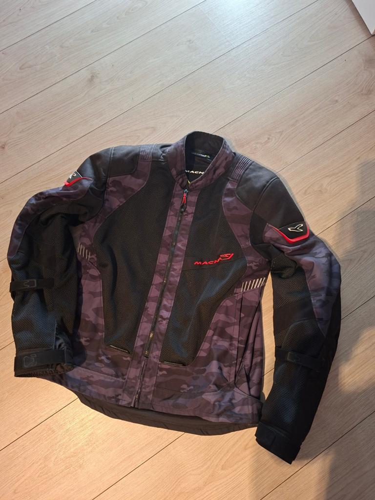 Macna Sunrise doorwaai motorjas mt. L, Kleding | Heren, Maat 52/54 (L), Zwart, Ophalen of Verzenden, Zo goed als nieuw