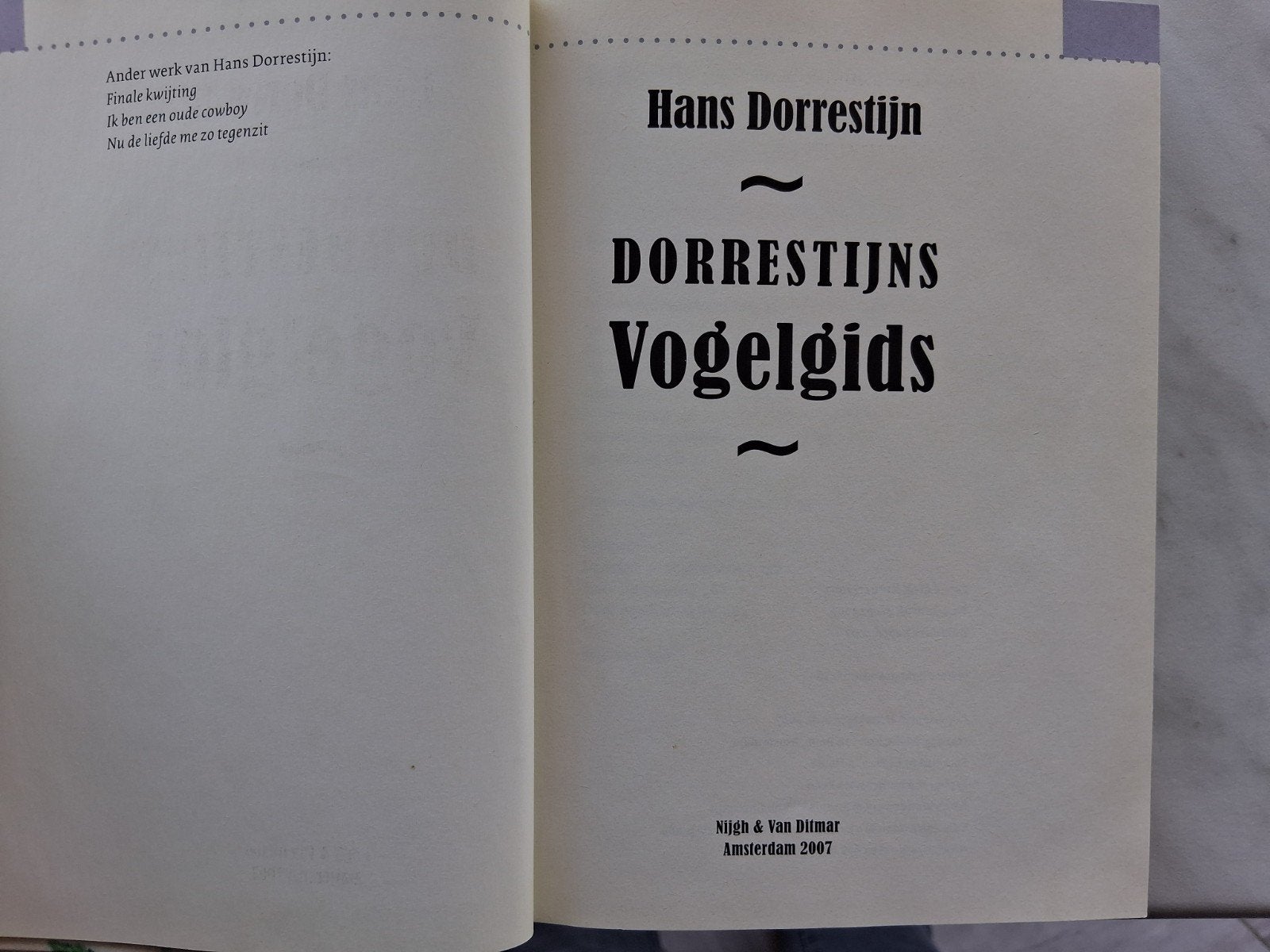 Dorrestijns VOGELGIDS  +  Dorrestijns NATUURGIDS, Boeken, Ophalen of Verzenden, Nieuw, Vogels