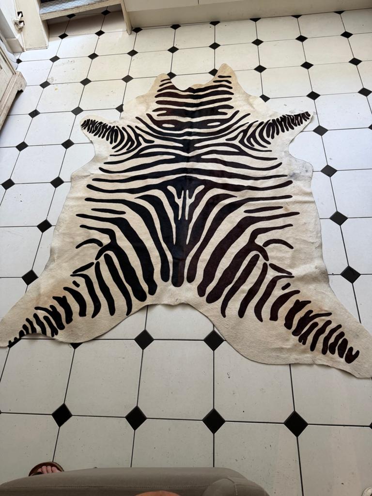 Zebra kleed te koop aangeboden, Verzenden, Zo goed als nieuw, Rechthoekig, 200 cm of meer