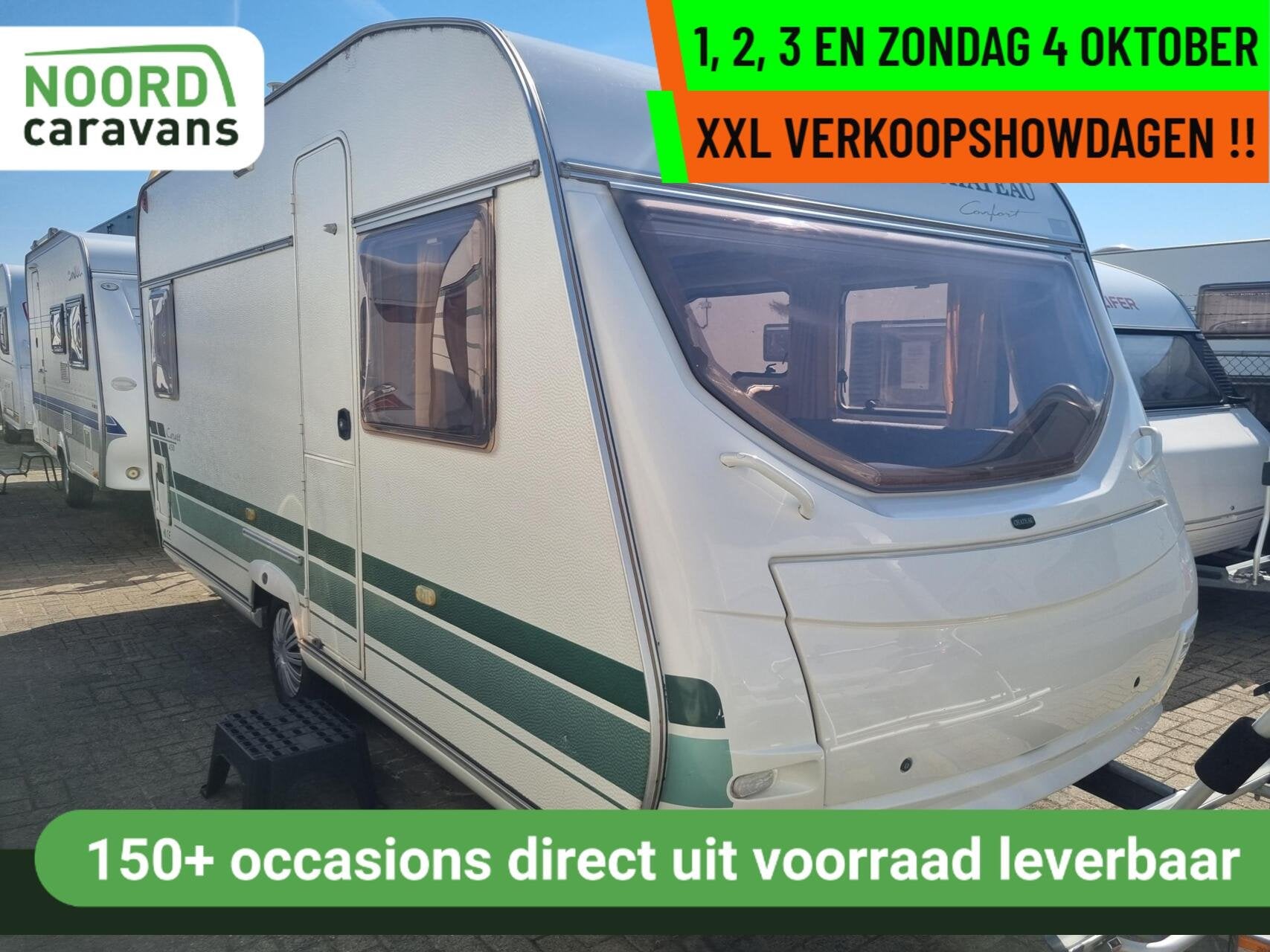 Chateau - XXL VERKOOPSHOW 1,2,3 & 4 OKT. 10-17 UUR, Caravans en Kamperen, Chateau, Bedrijf, 750 - 1000 kg, 6 tot 7 meter
