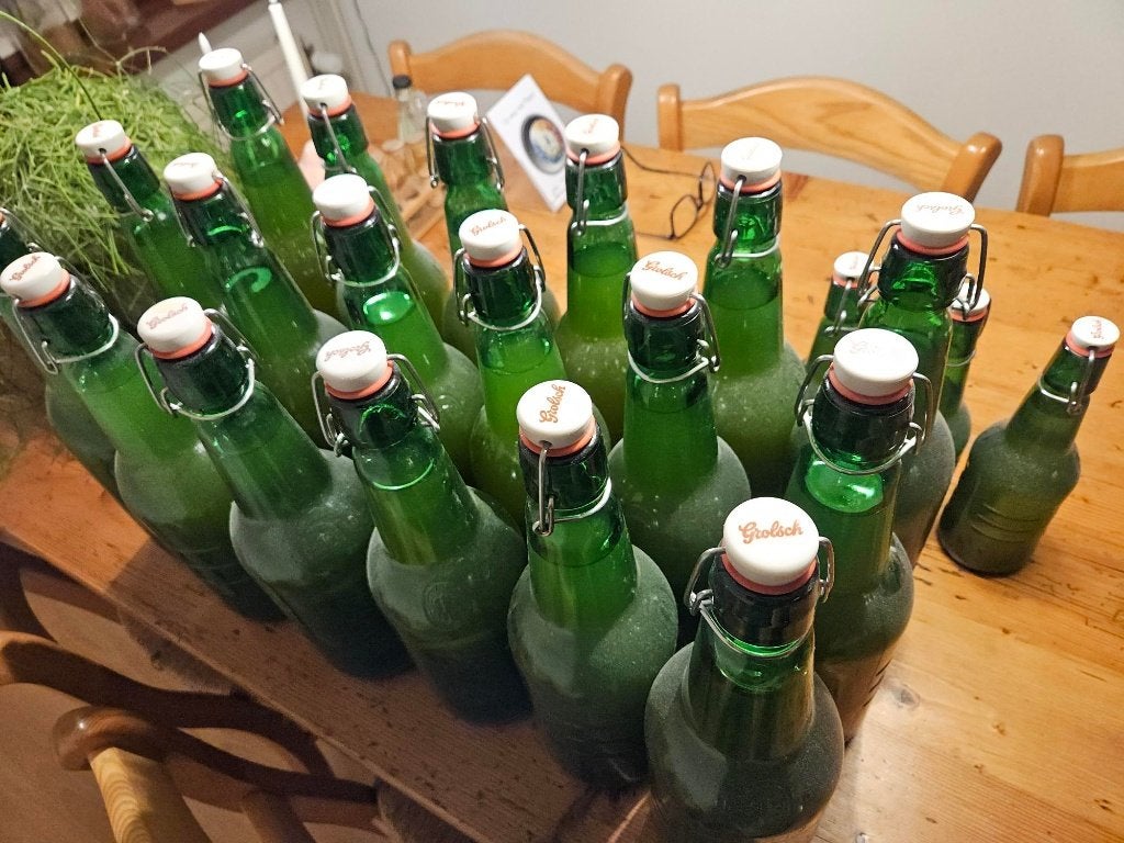 Grolschflessen 1,5 liter voor o.a. cider maken, Ophalen