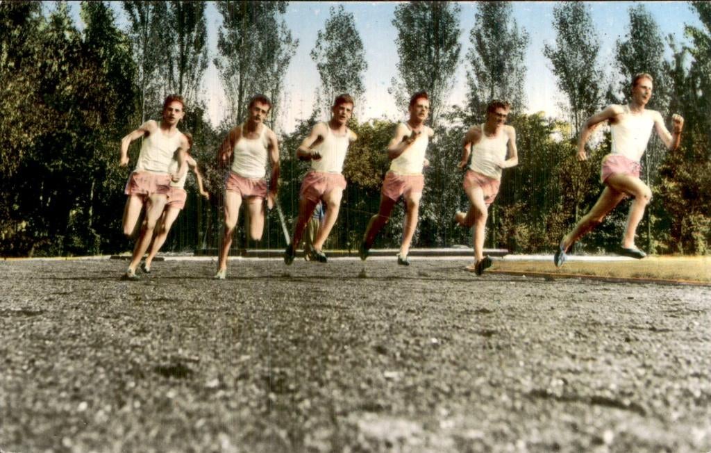 Bleijerheide - Hardlopers - Start, Ophalen of Verzenden, 1940 tot 1960, Ongelopen, Limburg