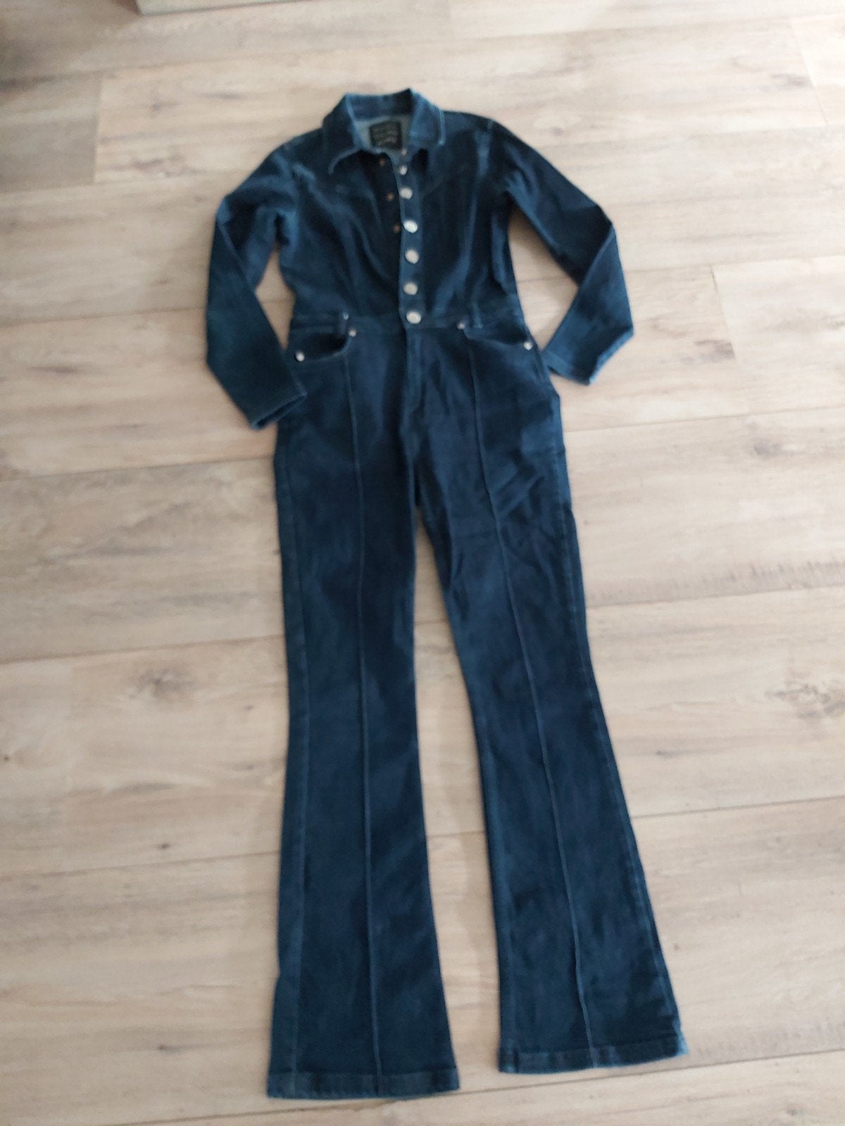 Nikkie Selected by Kate Moss denim jumpsuit, Maat 38/40 (M), Blauw, Ophalen of Verzenden, Zo goed als nieuw