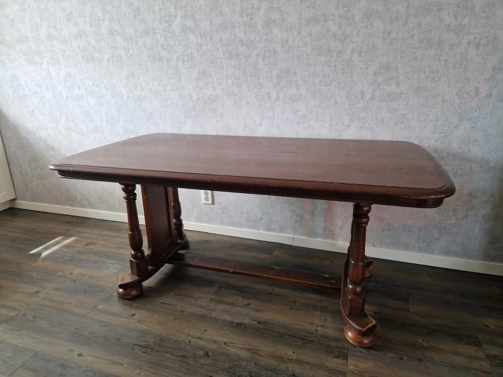 Massief houten tafel - Klassiek design, Antiek en Kunst, Antiek | Meubels | Tafels, Ophalen