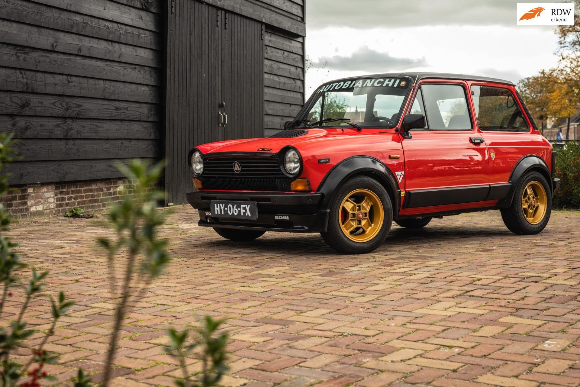 Abarth Autobianchi A112 70HP | Orig NL | Abarth Rosso |, Auto's, Voorwielaandrijving, Gebruikt, Zwart, 4 cilinders