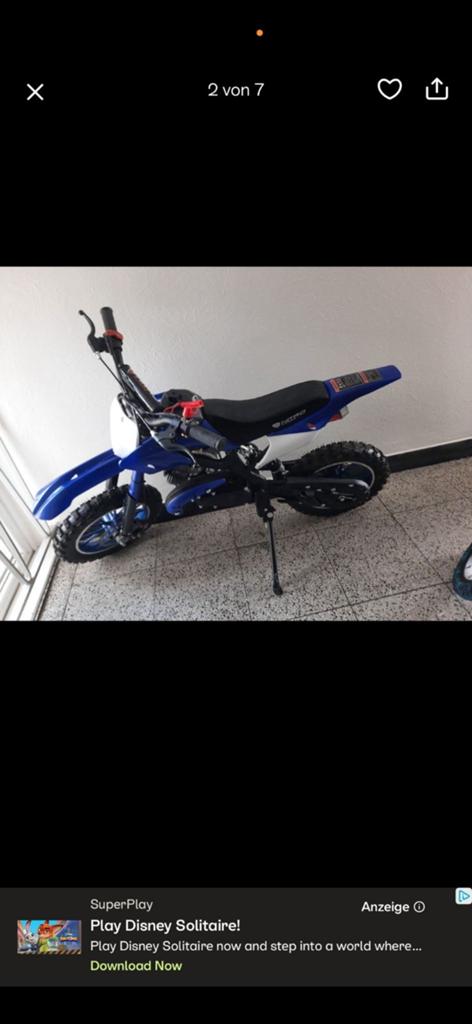 Leuk crossmotortje, dirtbike, minibike zgan, Fietsen en Brommers, 49 cc, Zo goed als nieuw, Ophalen, Overige merken