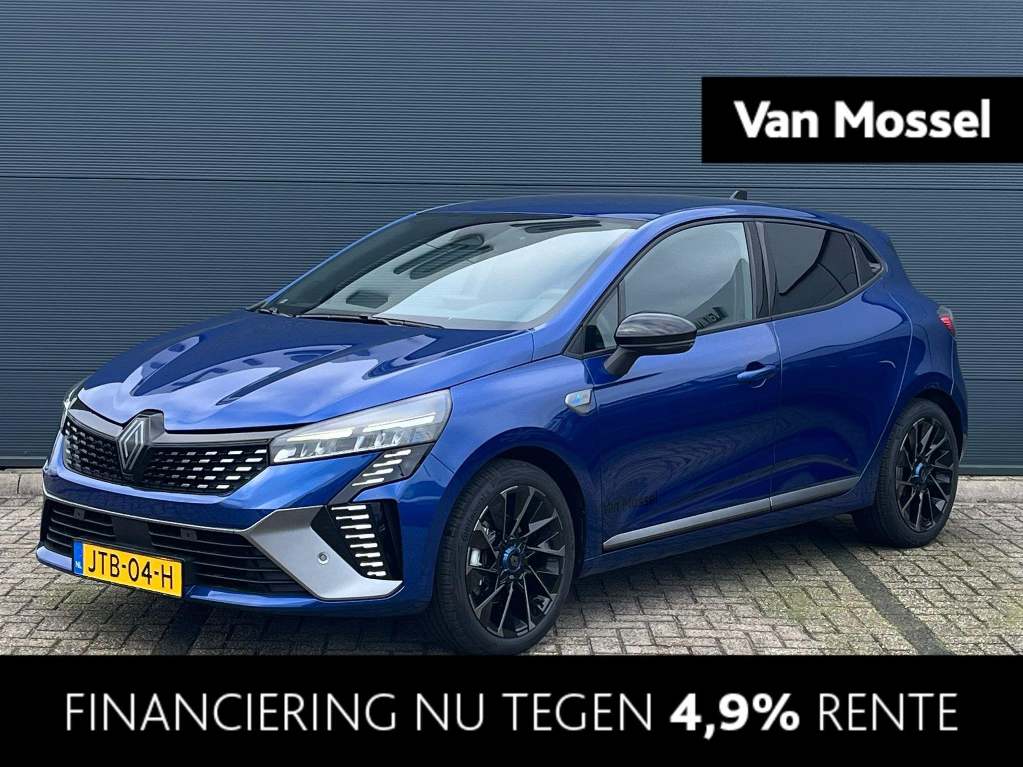 Renault Clio 1.6 E-Tech Full Hybrid Esprit Alpine 145PK | Ad, Auto's, Euro 6, Blauw, Leder en Stof, 23 km/l