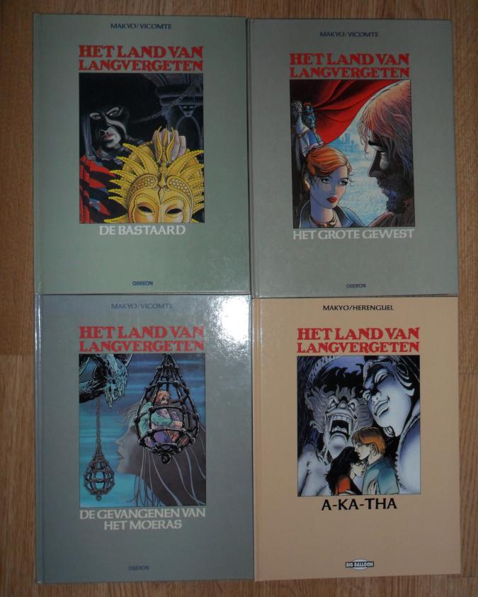 Serie Reeks / Het Land van Langvergeten HC_01-03+06 - MAKYO, Boeken, Meerdere stripboeken, Ophalen of Verzenden, Gelezen