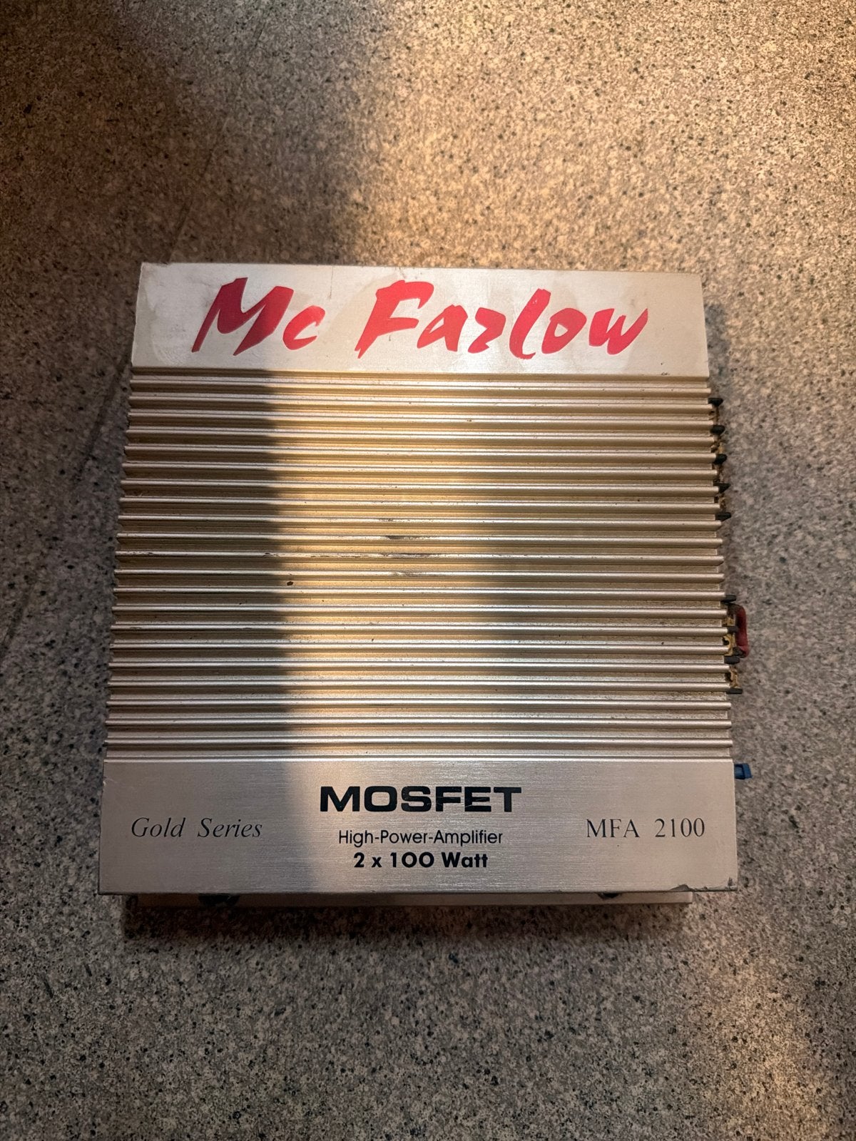 Mc Fazlow MOSFET High-Power-Amplifier MFA 2100, Audio, Tv en Foto, Overige merken, Gebruikt, Ophalen of Verzenden, 120 watt of meer
