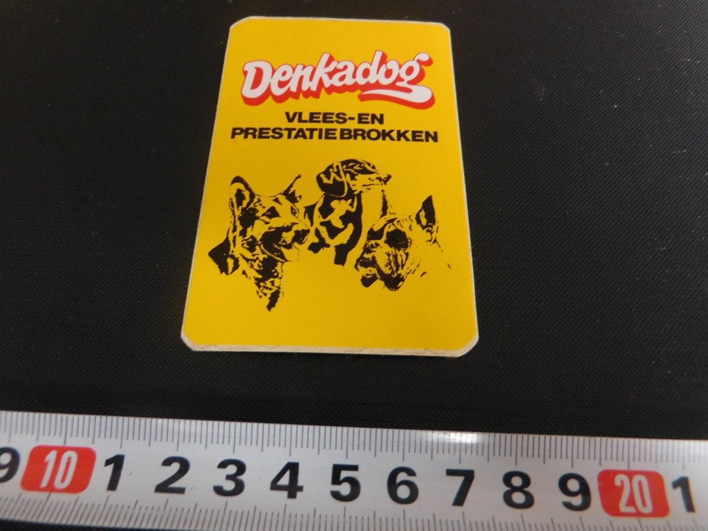 sticker denkadog vlees- en prestatiebrokken hond *, Ophalen of Verzenden, Zo goed als nieuw