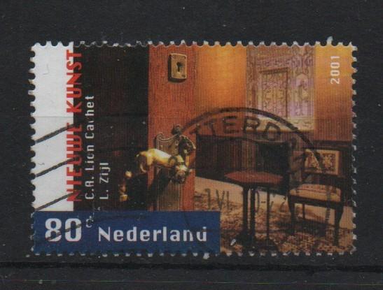 john\ ‹(•¿•)› nl k0902 nieuwe kunst, Ophalen of Verzenden, Na 1940, Gestempeld