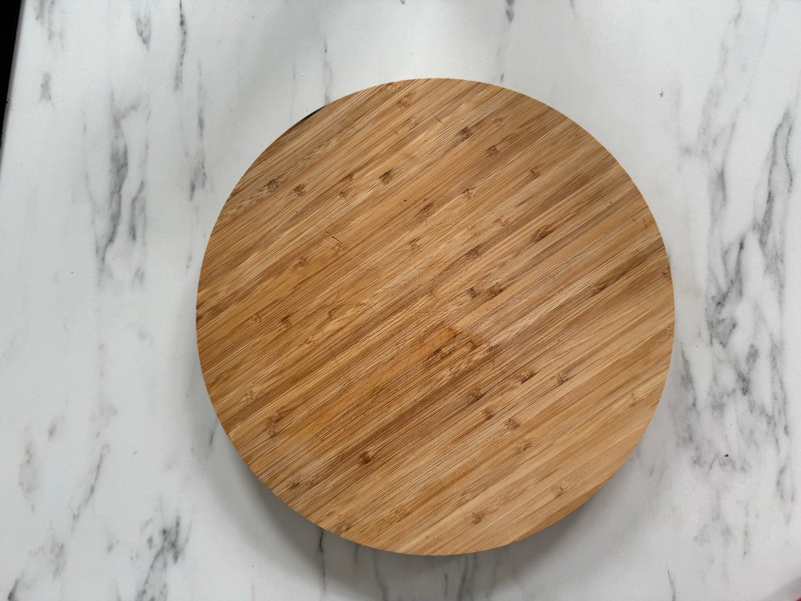 Draaiplateau van bamboe, Ophalen, Gebruikt, Bruin, Hout