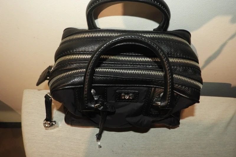 Dolce & Gabbana kleine bowling bag zwart 3 vaks met slot, Verzenden, Zo goed als nieuw, Zwart, Handtas