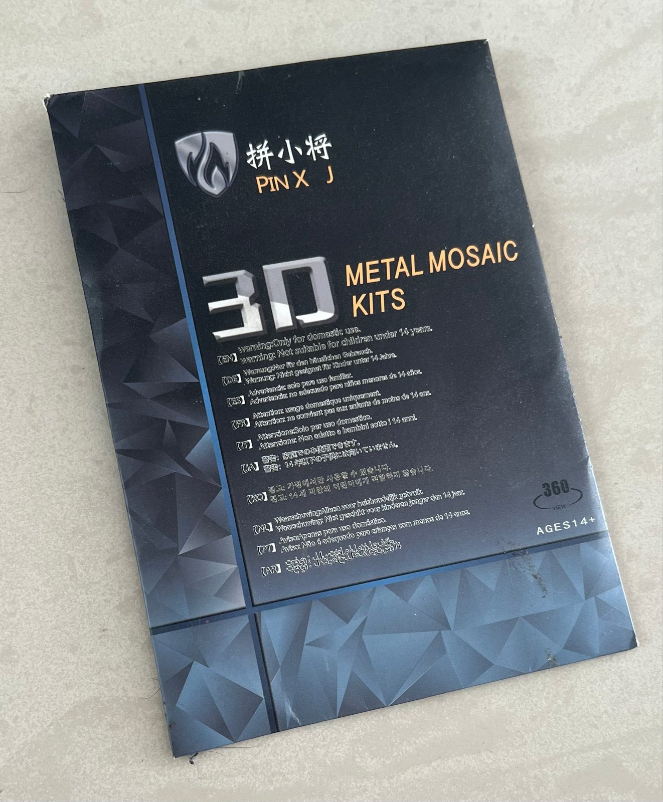 3D Metalen Mozaïek Bouwpakket - Pin X J ( nieuw), Ophalen of Verzenden, Nieuw