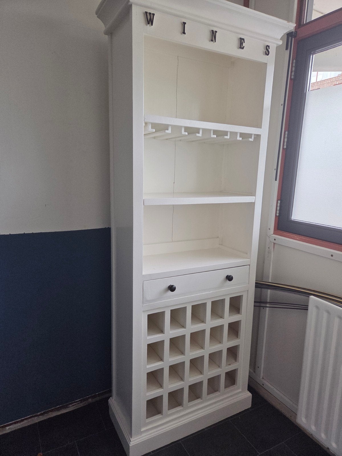 wiite kast, Ophalen, Gebruikt, Hout