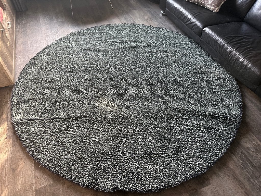 vloerkleed Brink & Campman Gravel High Blauw 250 cm rond, Info@brinkencampman.com, Blauw, Rond, Ophalen of Verzenden