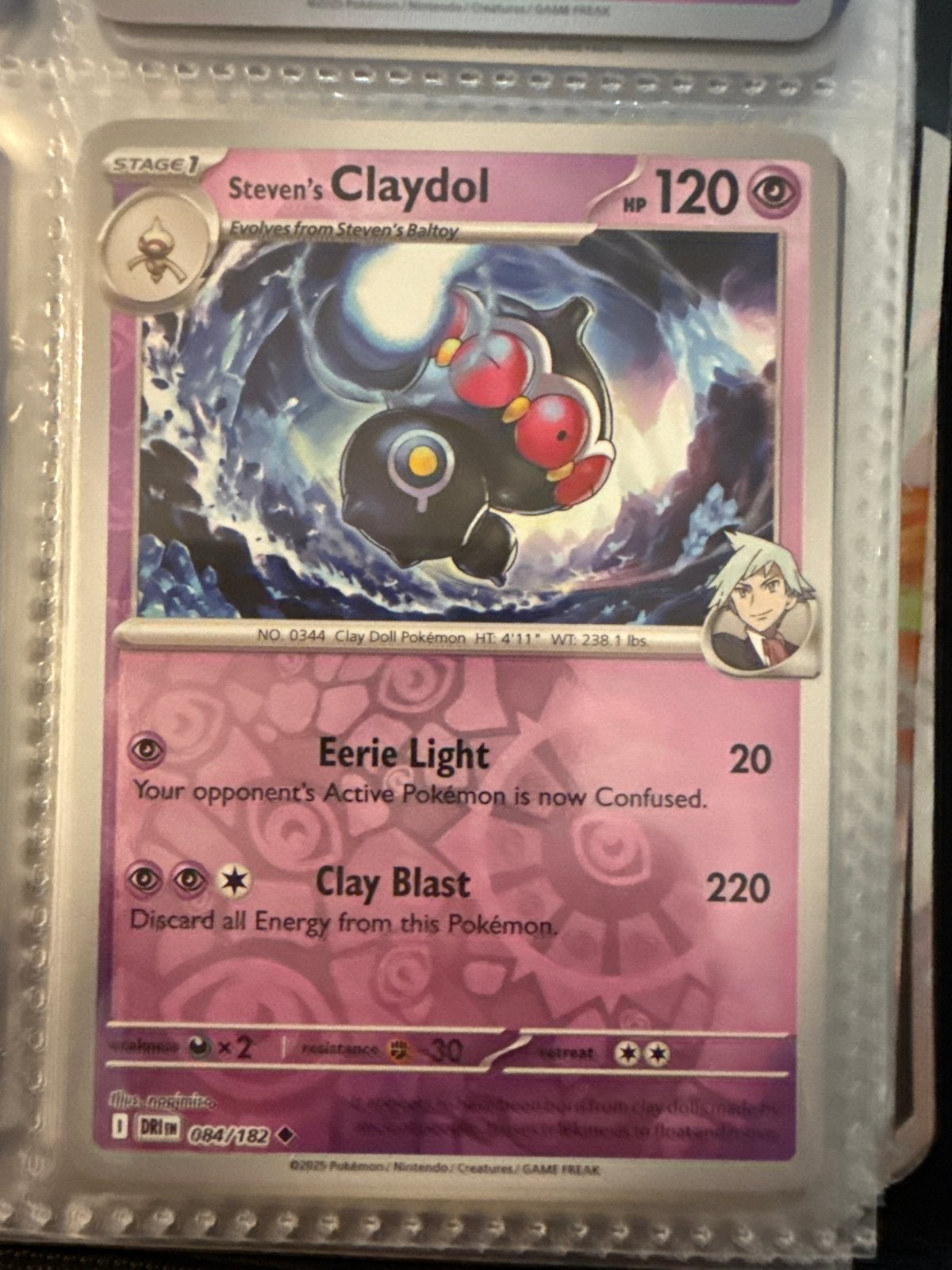 Steven's Claydol Pokémon Kaart - DRI 084/182, Ophalen of Verzenden, Zo goed als nieuw, Losse kaart