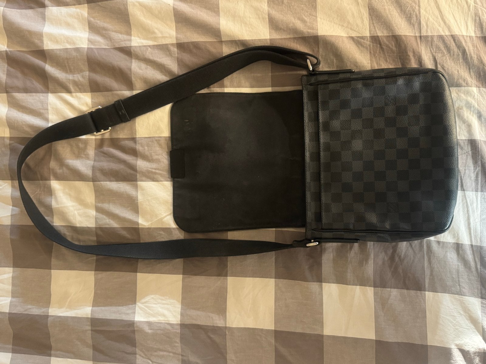 Louis Vuitton herentas – Damier Graphite – Mooie staat, Sieraden, Tassen en Uiterlijk, Ophalen of Verzenden, Gebruikt, Zwart, Overige merken