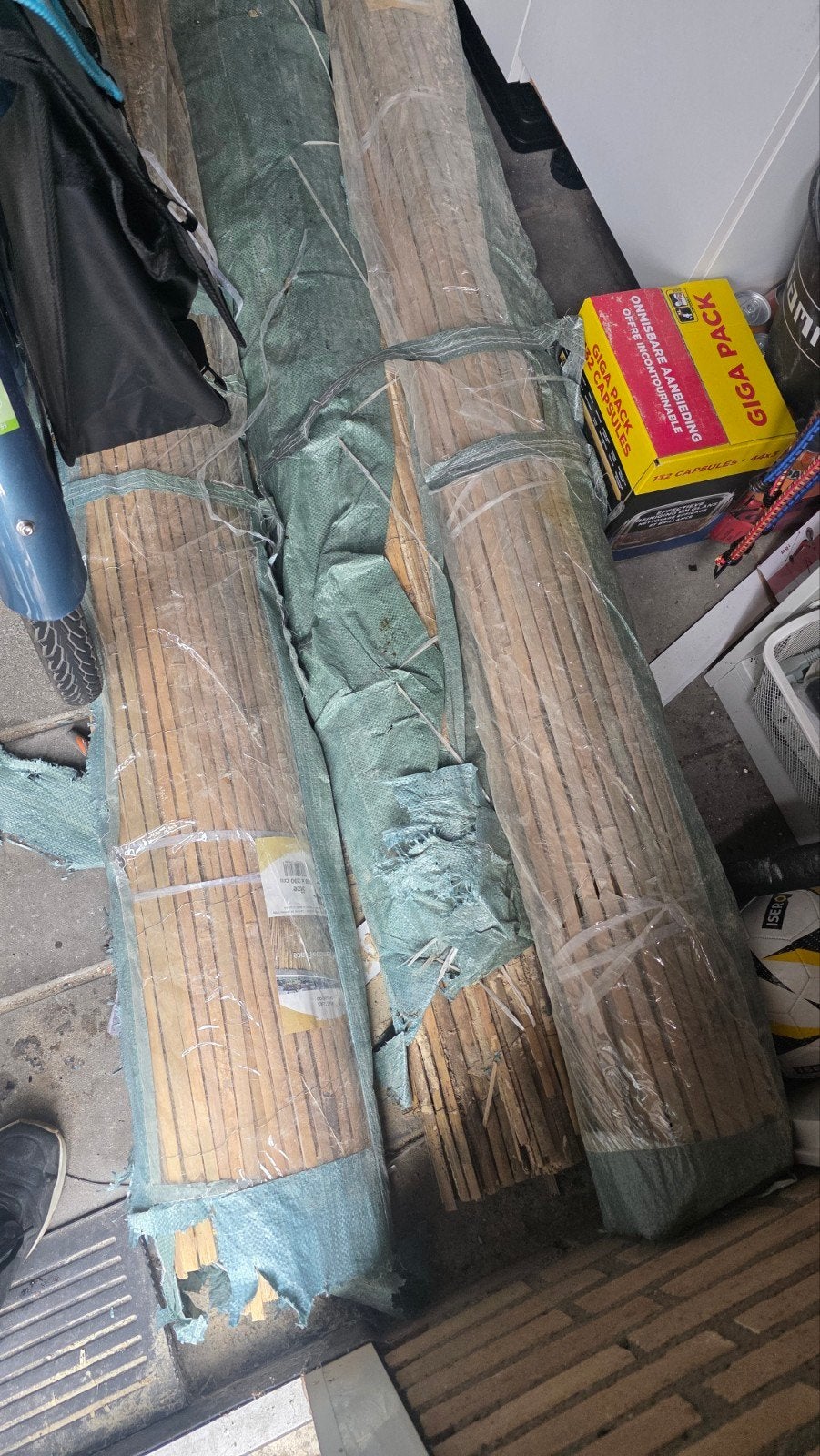 bamboe rollen 3x, Tuin en Terras, Ophalen, Overige materialen, 200 cm of meer