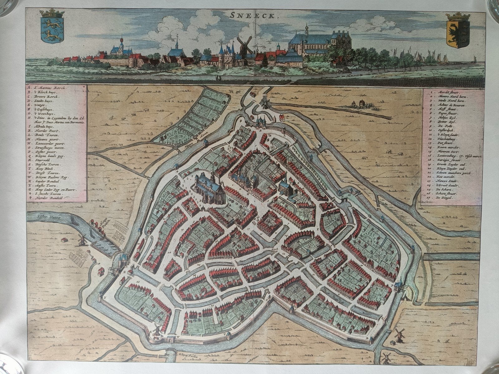 Poster van Sneek, Antiek en Kunst, Kunst | Etsen en Gravures, Ophalen of Verzenden