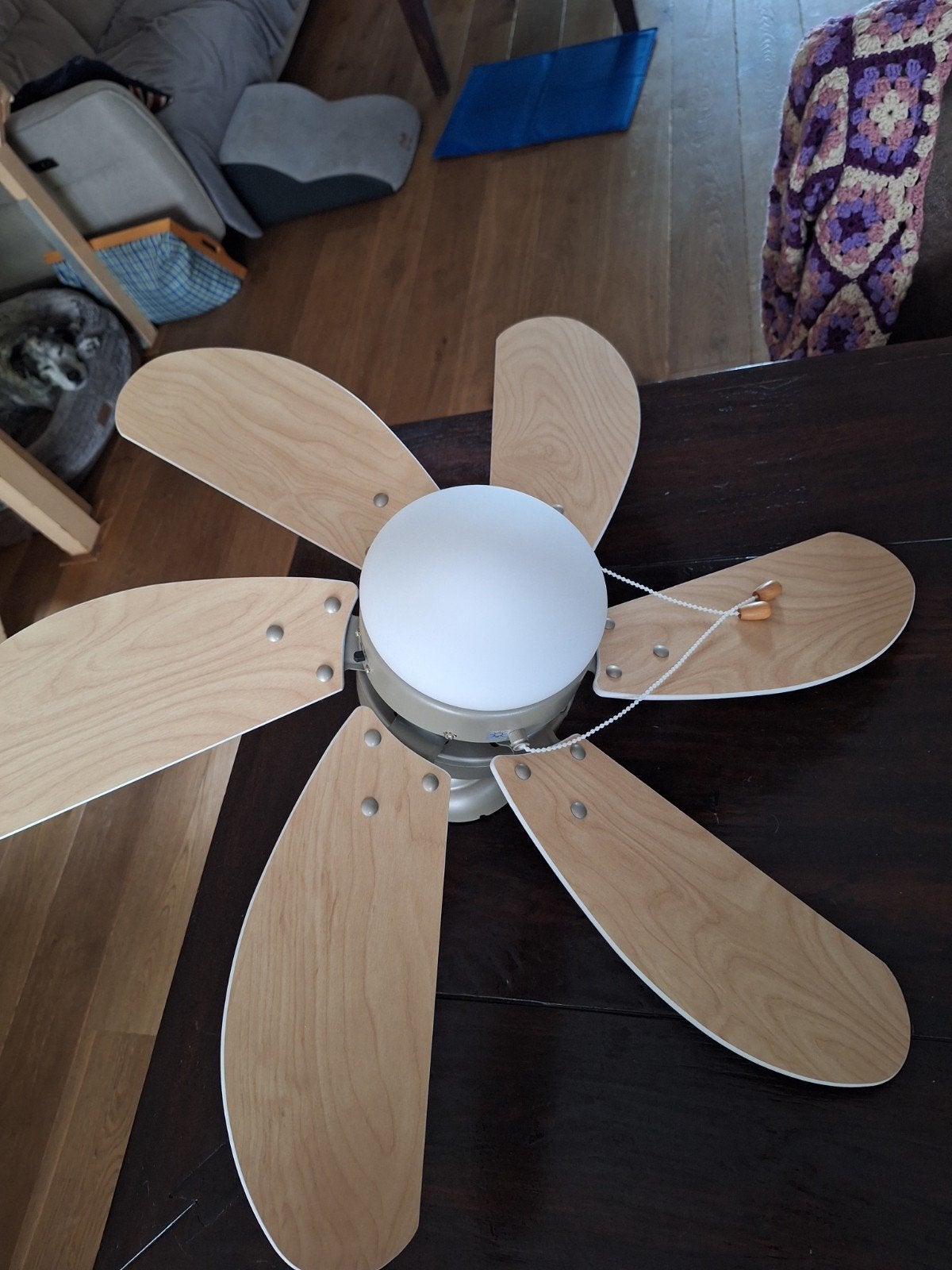 Bestron Plafondventilator met verlichting, 3 snelheden, 50W, Ophalen