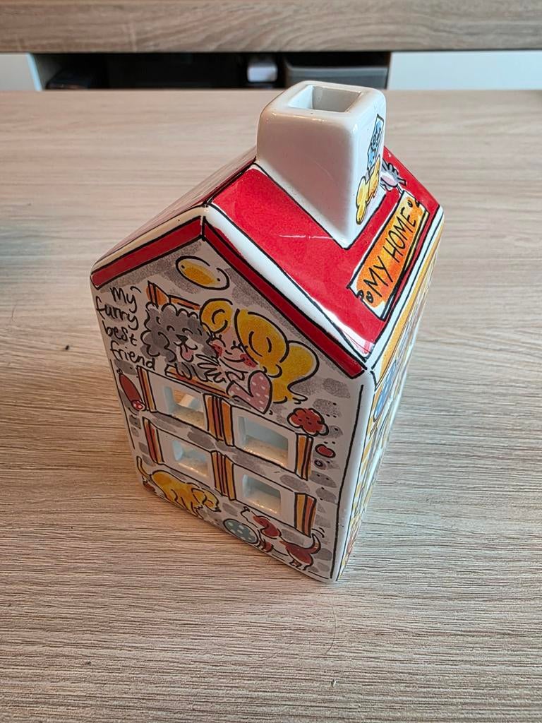 Blond Amsterdam waxinelichthouder, Huis en Inrichting, Ophalen, Nieuw, Meerkleurig, Steen/keramiek