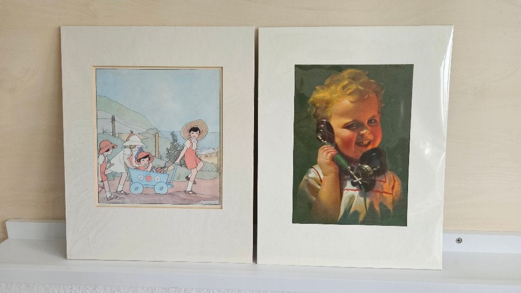 2 oude Nederlandse prenten, Ophalen of Verzenden, Voor 1940, Gebruikt, Overige onderwerpen