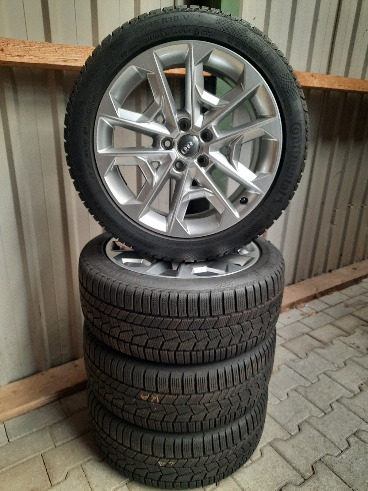 18 inch velgen 5×112 OEM AUDI Q2 SQ2 VW PASSAT ARTEON WINTER, Auto-onderdelen, 18 inch, Gebruikt, Banden en Velgen, 235 mm