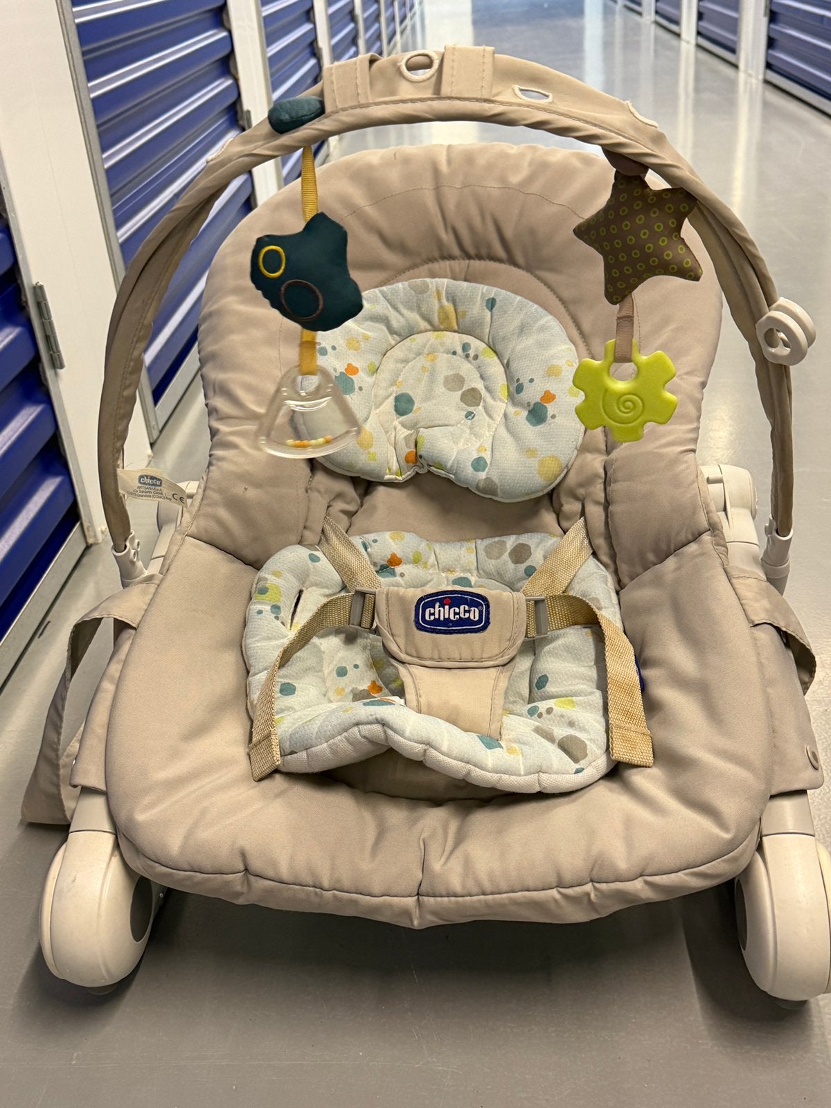 Chicco wipstoel met speelboog – grijs, Kinderen en Baby's, Ophalen, Wipstoel, Chicco, Verstelbaar
