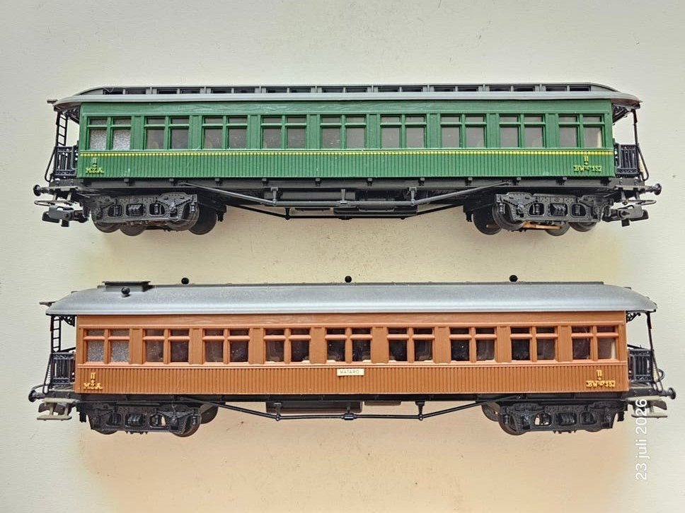 HO Electrotren rijtuigen set Spaanse spoorwegen met verlicht, Gelijkstroom of Wisselstroom, Wagon, Ophalen of Verzenden, Zo goed als nieuw