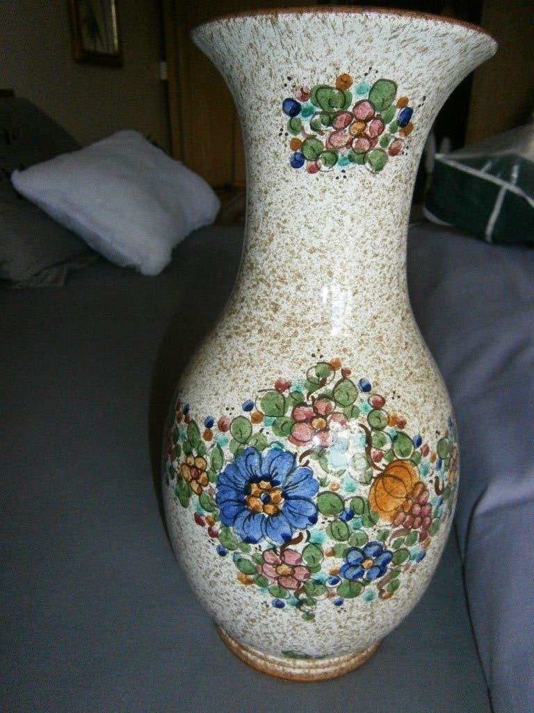majolica vaas, Antiek en Kunst, Ophalen of Verzenden