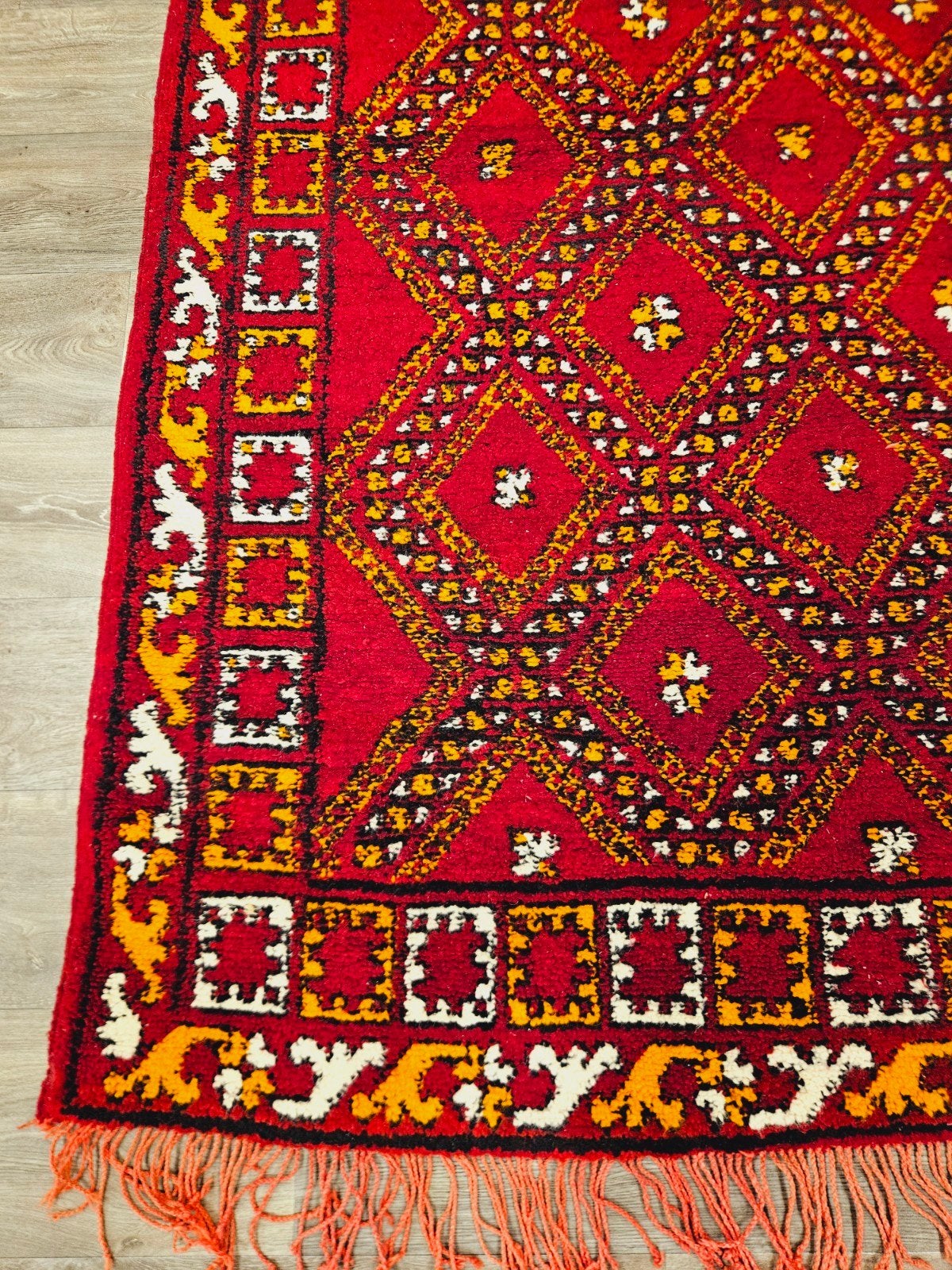 Handgeknoopt Berber Tapijt. Prachtige kleuren. Weg = Weg!, Crème, Verzenden, Perzisch, 200 cm of meer