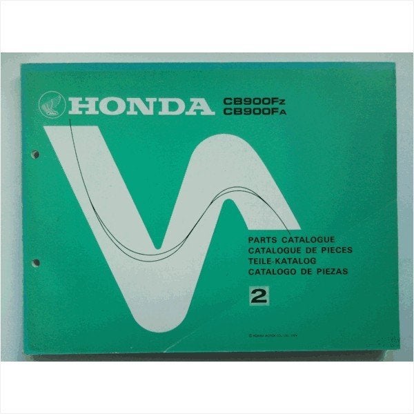 Honda CB900FZ CB900FA Onderdelenboek 1979 #1 Engels Frans Du, Ophalen of Verzenden, Gelezen, Honda