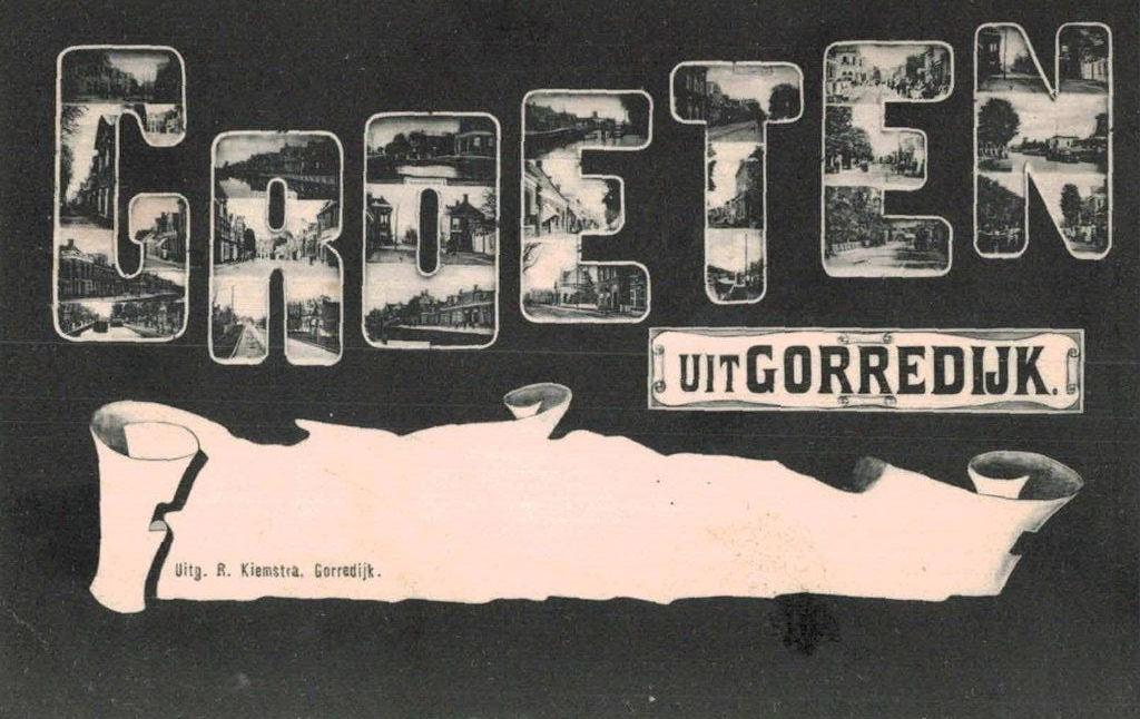1910 Groeten uit GORREDIJK, Ophalen of Verzenden, Voor 1920, Gelopen, Friesland