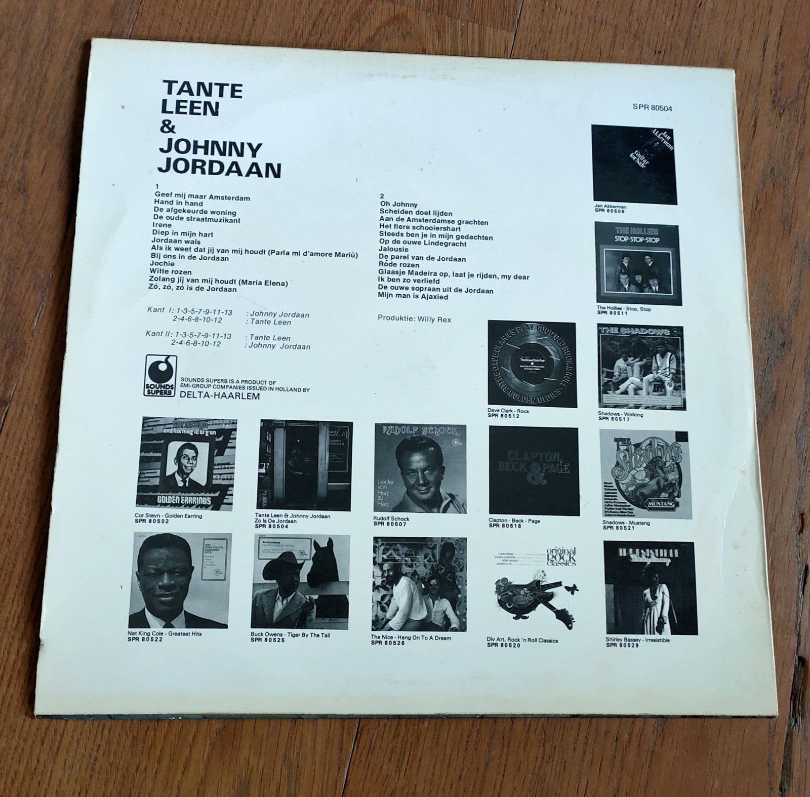 Tante Leen & Johnny Jordaan - Geef Mij Maar Amsterdam, Gebruikt, Voor 1960, Ophalen of Verzenden, Levenslied of Smartlap
