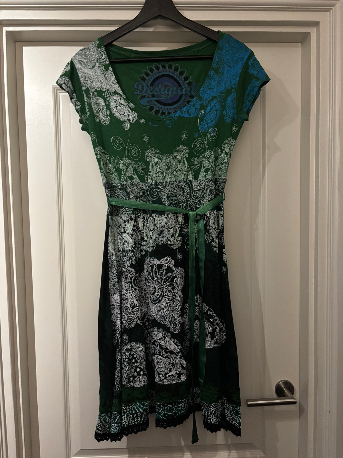 > Desigual jurkje, maat S, Blauw, Ophalen of Verzenden, Zo goed als nieuw, Maat 36 (S)