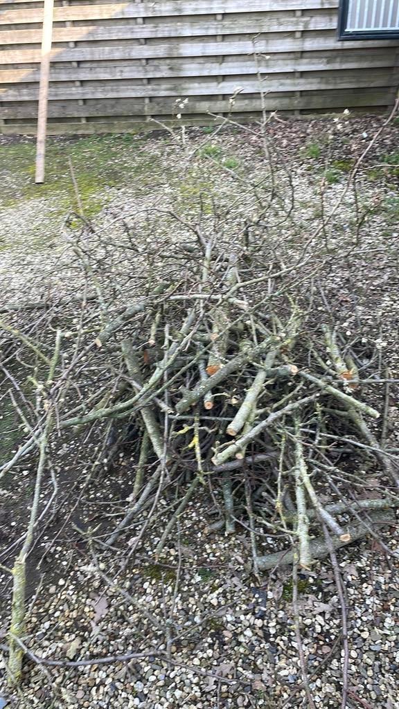 Gratis af te halen: verschillende stapels brandhout, Tuin en Terras, Haardhout, Minder dan 3 m³, Ophalen of Verzenden