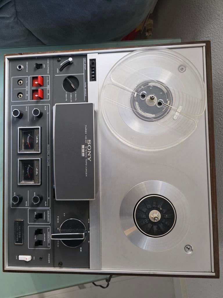 Sony TC-366 Bandrecorder met stofkap, Ophalen of Verzenden, Bandrecorder, Met stofkap