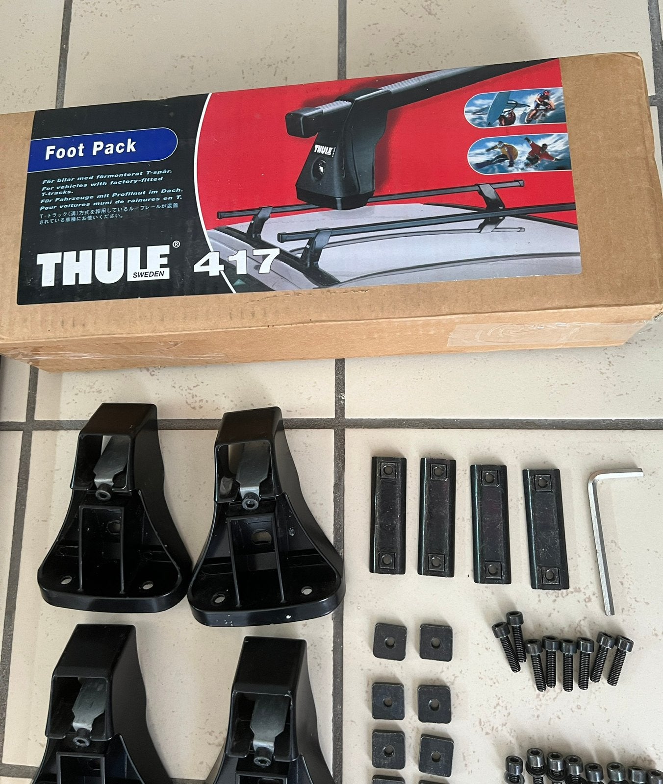 THULE 417 steunvoeten voor dakdragers, Ophalen, Zo goed als nieuw