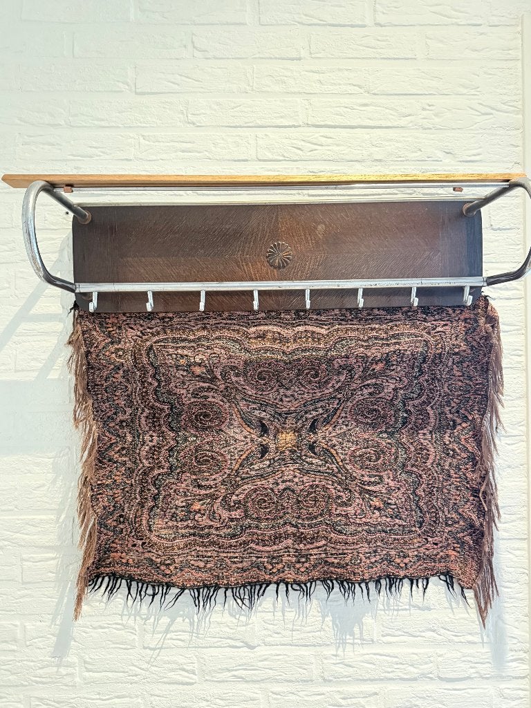 Kapstok met hoedenplak, Wandkapstok, Gebruikt, Ophalen of Verzenden, Minder dan 100 cm