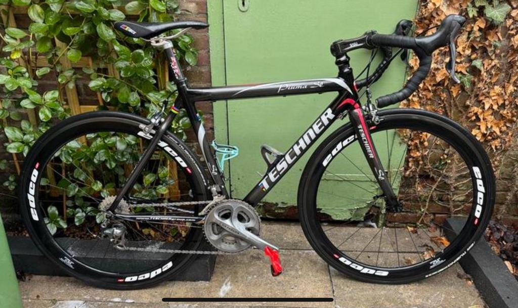 Full carbon racefiets Teschner Edco. Maat 53, Carbon, Zo goed als nieuw, Meer dan 20 versnellingen, 53 tot 57 cm