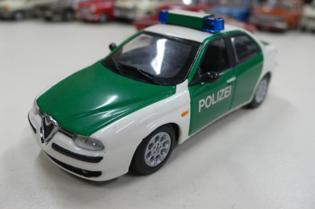 alfa romeo 156 polizei - minichamps  1/43, Verzenden, Nieuw, Auto, MiniChamps
